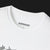 Demon 170 Sound Spectrum Graphic T-Shirt collar – White tee featuring a Demon 170 muscle car with black sound wave accents. Ideal for muscle car enthusiasts and automotive fans.