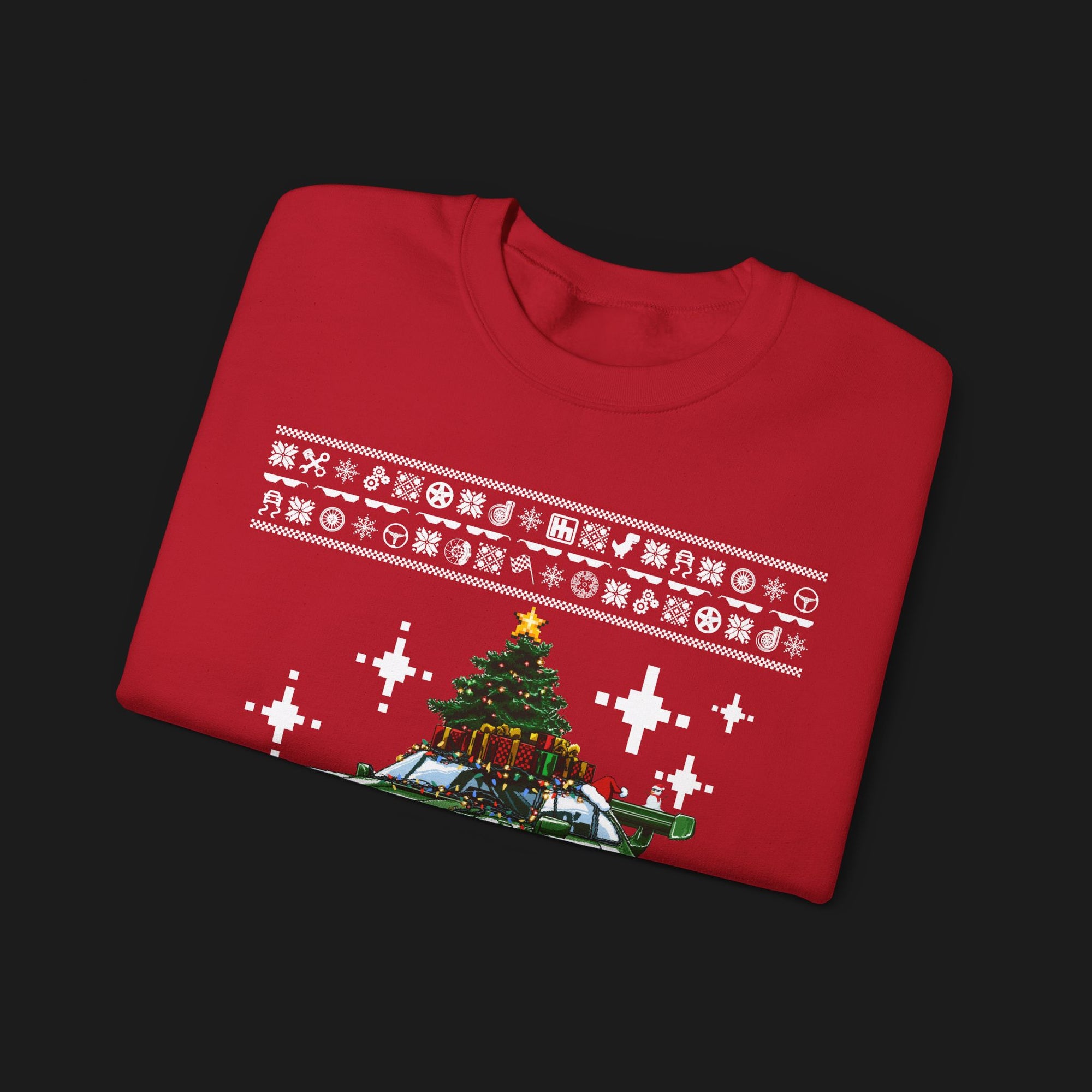 Excessively Festive Christmas Sweater | ClutchCloth Automotive Apparel