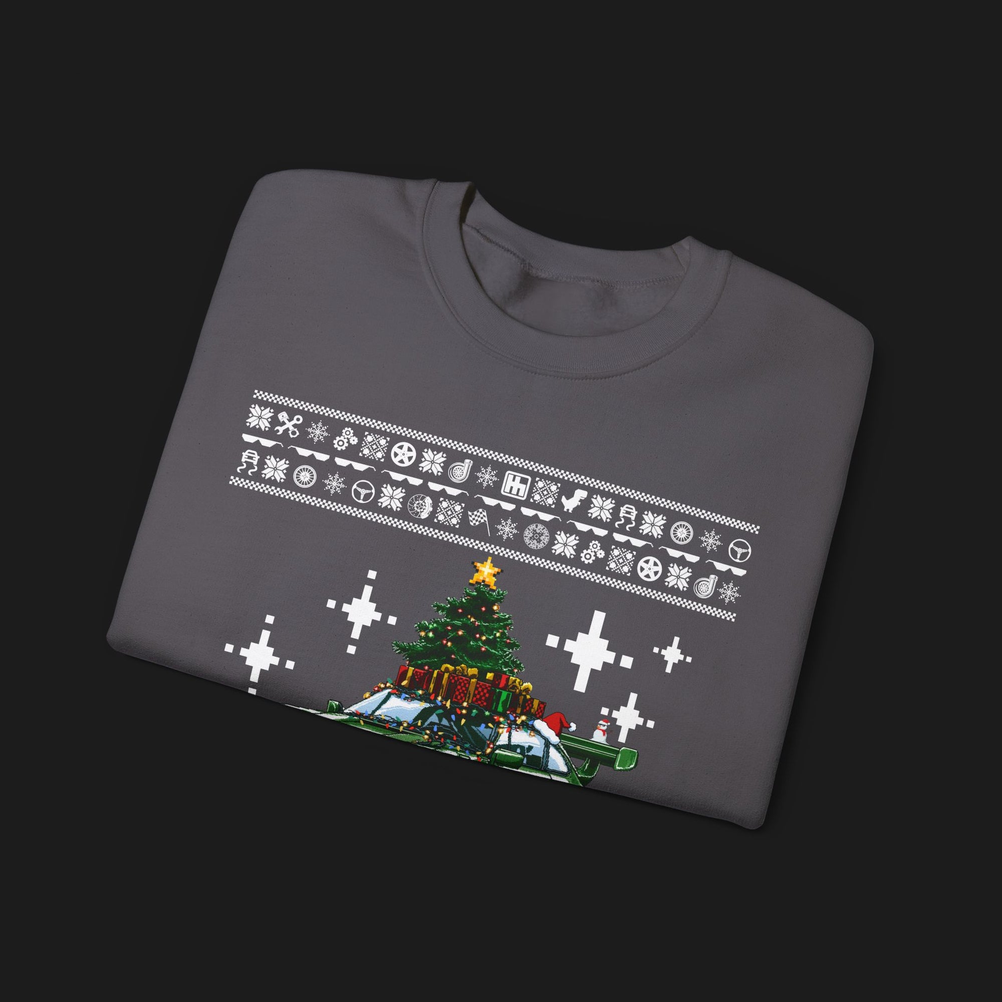 Excessively Festive Christmas Sweater | ClutchCloth Automotive Apparel