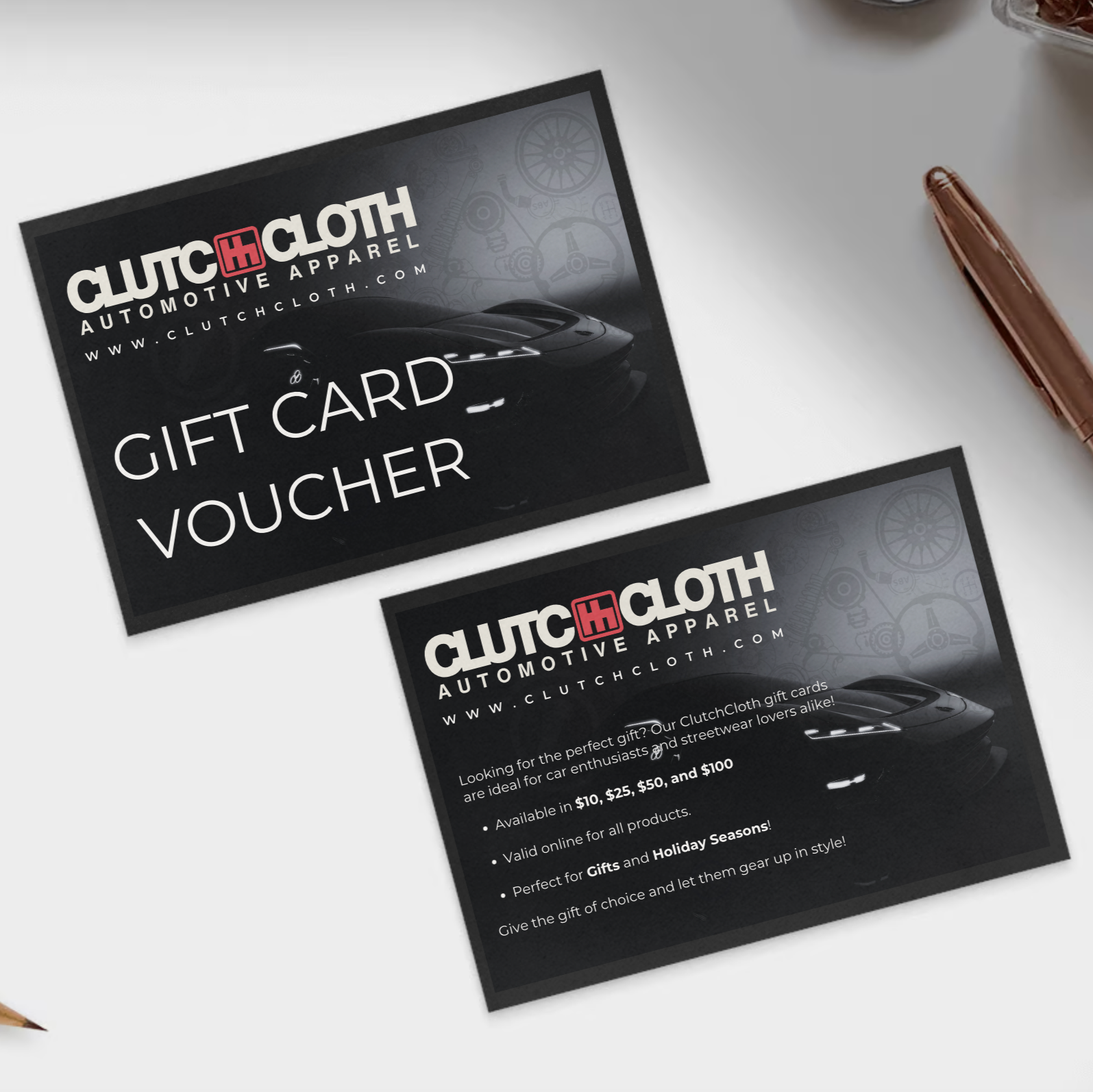 ClutchCloth.com Gift Card | Clutch Automotive Apparel