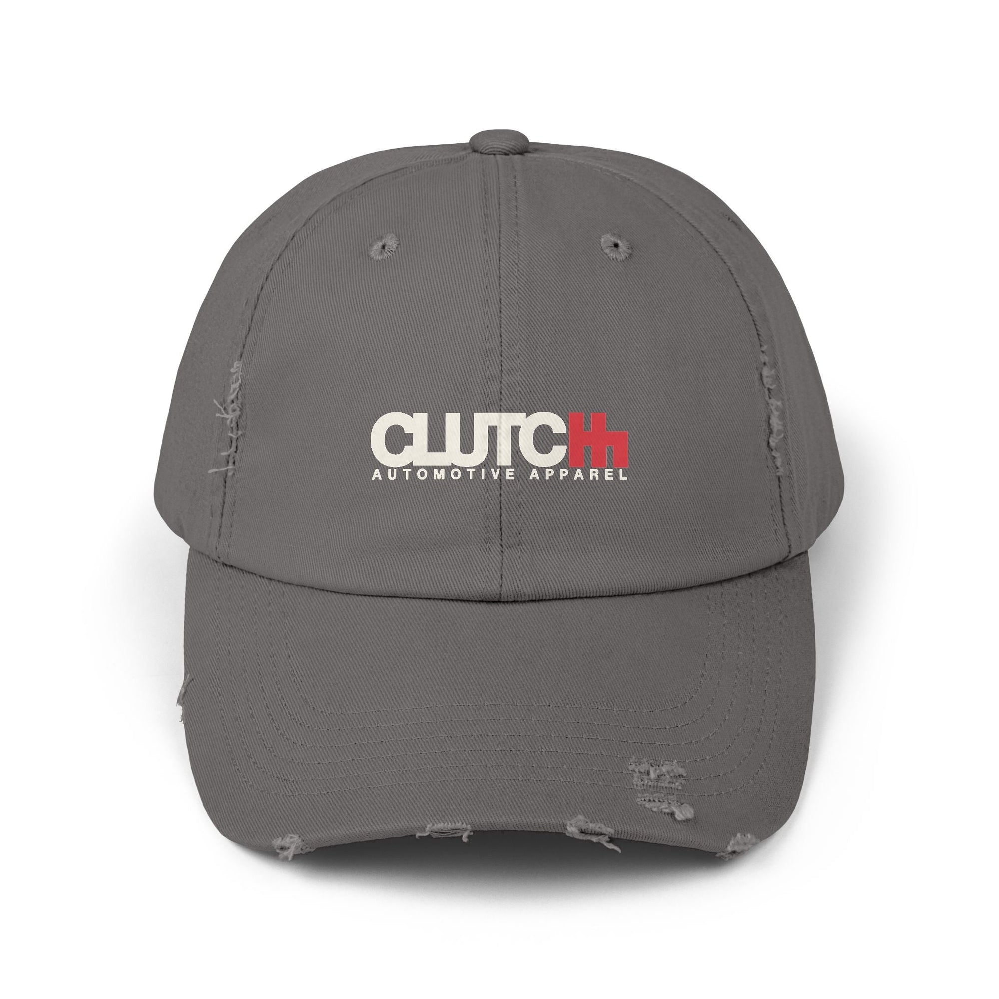 Clutch 5 Panel Distressed Cap | ClutchCloth Automotive Apparel - ClutchCloth - Hats - 59953251224824967561