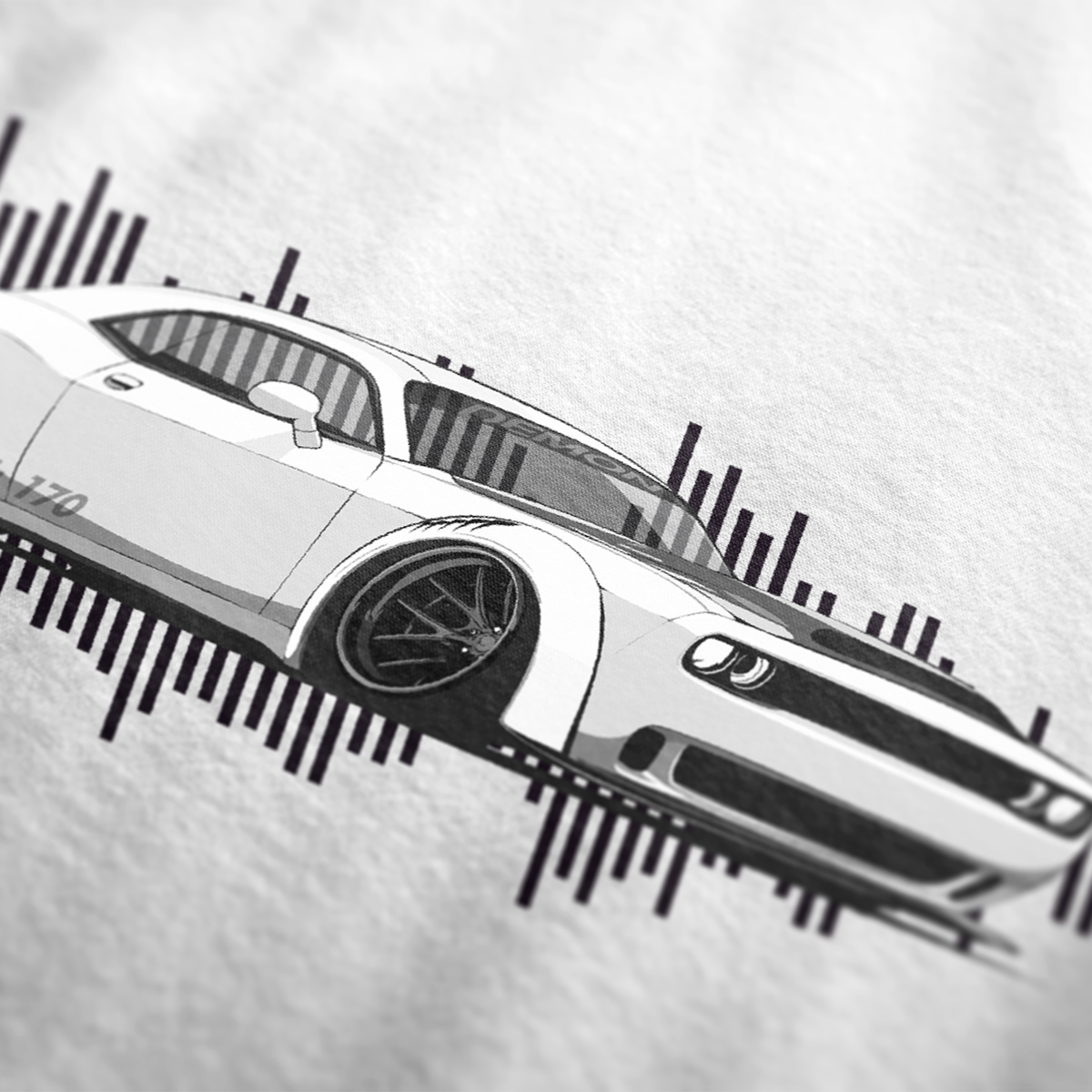 Demon 170 Sound Spectrum Automotive Graphic T-Shirt | Mens & Womens (Unisex)