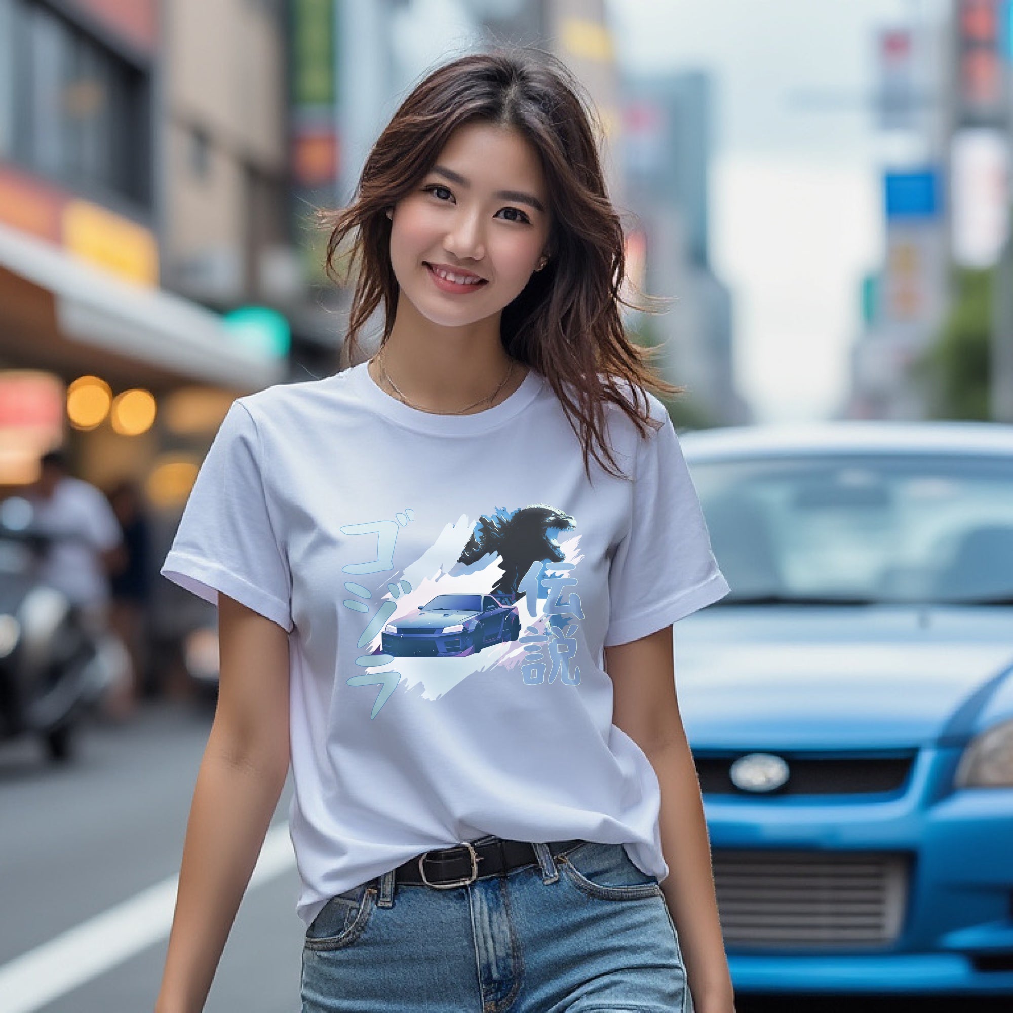 R34 Godzilla Legend Shirt | Clutchcloth JDM Apparel - ClutchCloth - T-Shirt - 13580253626518764586