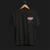 ClutchCloth Racing Signature Series No.1 Automotive Graphic T-Shirt – Black tee featuring a side-profile racing car design with red and black geometric accents. Ideal gift for motorsport enthusiasts and car culture fans.