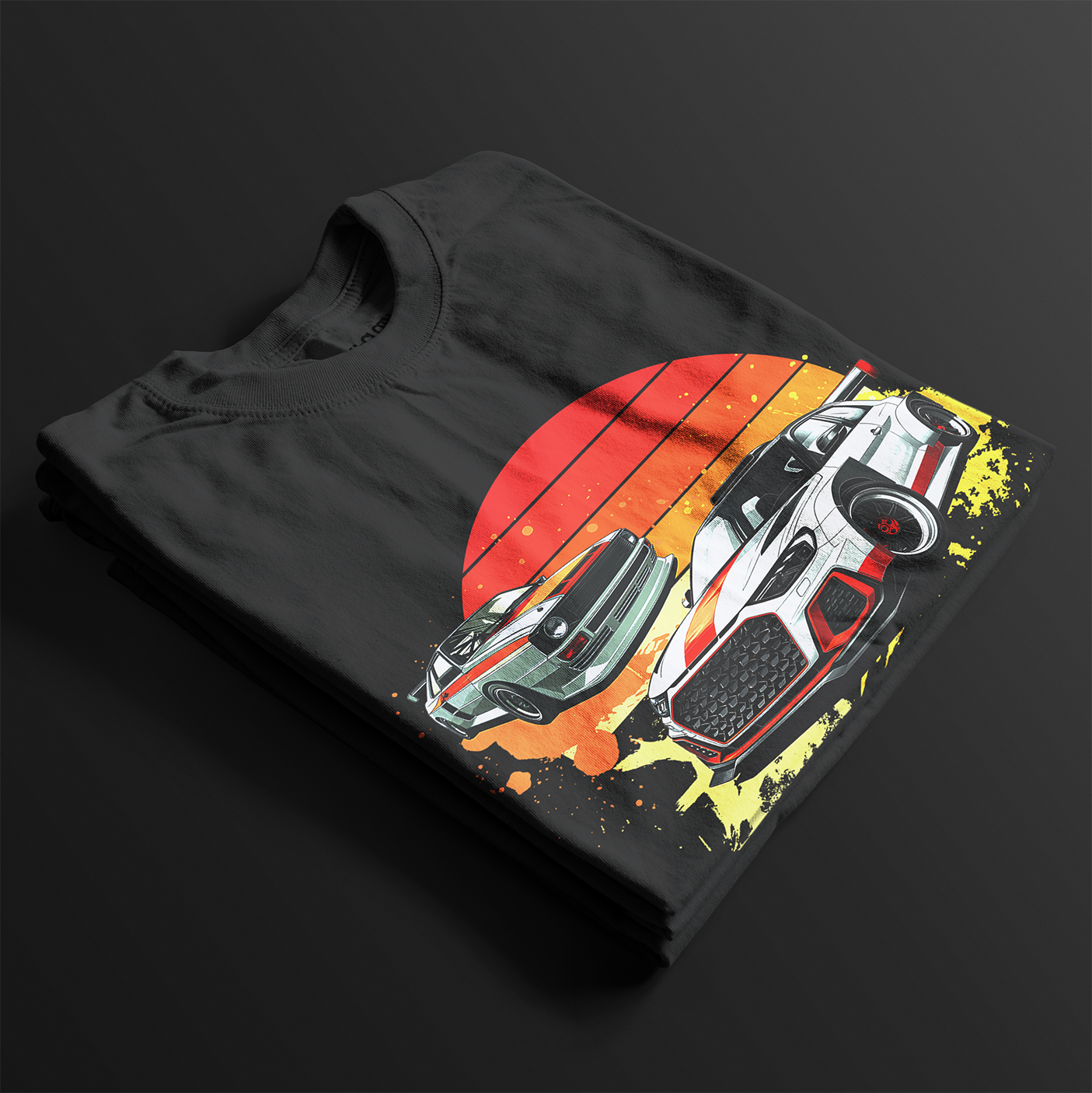 Racing Sport Rally Sunset Automotive Graphic T-Shirt | Mens & Womens (Unisex)